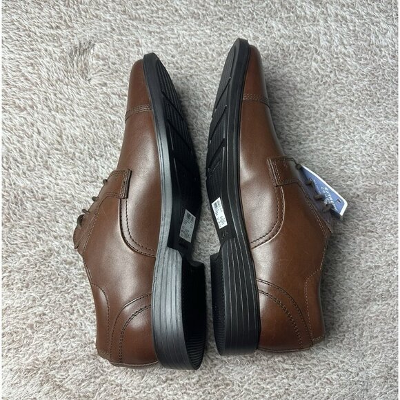 Clarks Cap Toe Oxford Lite Brown Leather Dress Shoes Men’s Size 9 M main image 5
